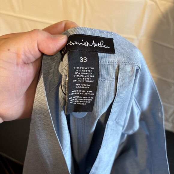 Travis Mathew NWT Men’s 33 Beck Shorts Blue Performance Golf Lightweight Stretch - Picture 9 of 9